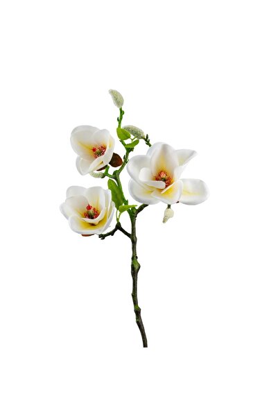 DOĞABEREN Yapay Manolya Dalı 52 cm Beyaz