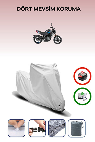 Breen رمادي، CFMOTO 250CL-X، مشمع للدراجات النارية، متوافق مع القفل، غير متوا...