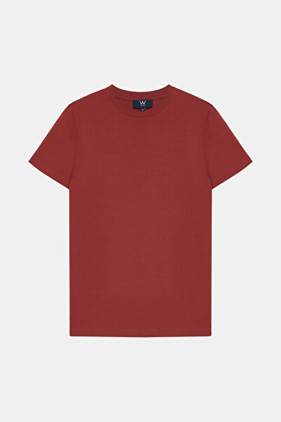 W Collection Dark Red Crew Neck T-Shirt