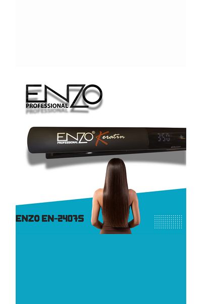 ENZO EN-2407S Keratin Touch Hair Straightener – 1.5" Nano Ceramic Plates