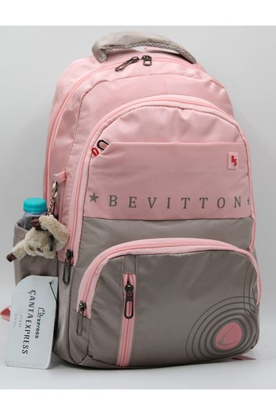 ÇantaExpress Bevitton Powder-Mink Water Repellent School Bag 34400