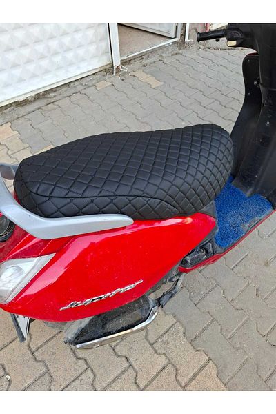 AYAZGRUP Husa scaunului Tvs Jupiter 110 matlasată cu model dublu strat ortopedic (Cusut special)