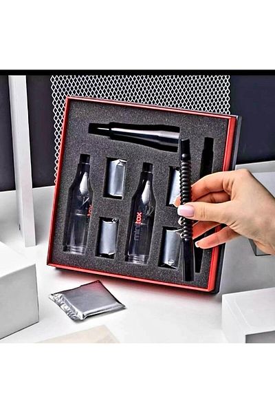 minitox Hookah Filter Box Aluminium Mouthpiece with Filter and Fan (Premium Set)