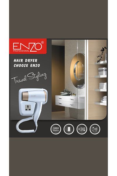 ENZO EN-6622 3000W Professional Wall-Mounted Hair Dryer – Luxury, Durable, and Noiseless