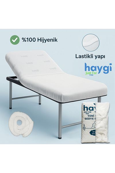 galaksihome Disposable 50 Pieces 80X240 Elastic Stretcher Cover – Hotel Hospital Spa Practical and Hygienic Solution