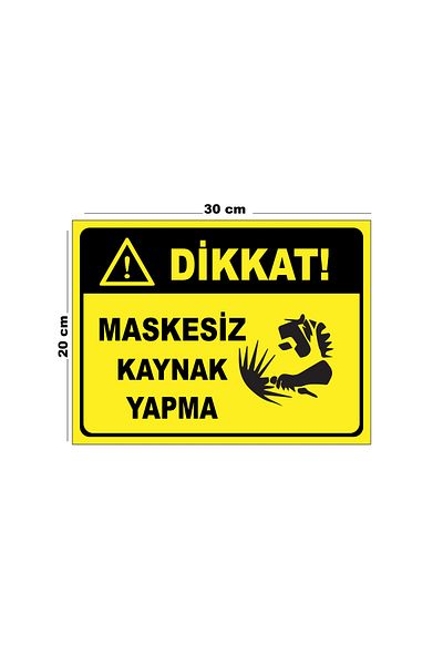 Lucena Making Metal No Mask Welding 20cm X 30cm A4 Size Warning Sign Diversion Sign