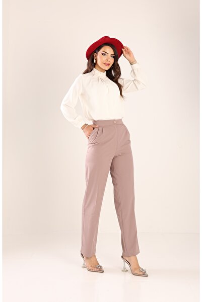 SahraAfra Yüksek Bel Palazzo Pantolon