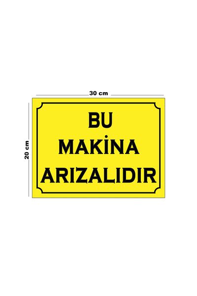 Lucena Metal This Machine Is Faulty 20cm X 30cm A4 Size Warning Sign Directional Sign