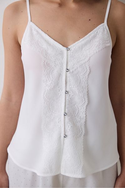 Penti Braut-Unterhemd aus zartem Satin in Off-White