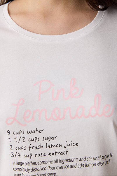Penti Pamuklu Pink Lemonade Pantolon Pamuklu Pijama Takımı