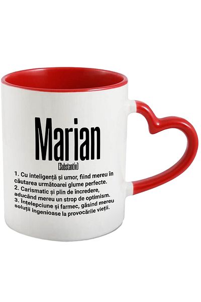 StoryGift Romania Mug With Name Marian, Intelligence, Humor, Charismatic, Wise, Personalized, Like, With, STG