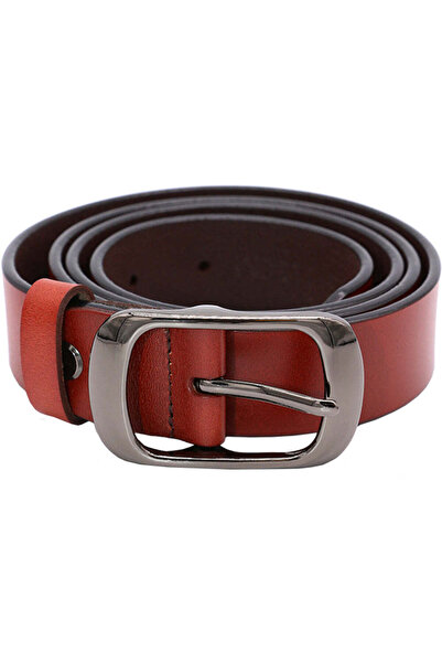 JOLAR. Curea de damă, model clasic, piele naturală, 110 cm Bz-12 maro