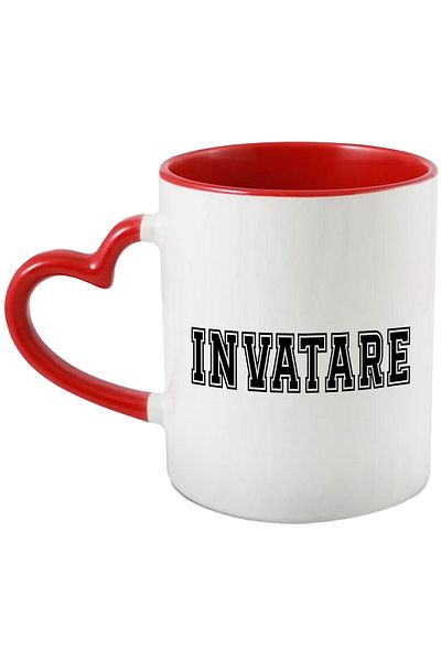 StoryGift Romania Learning Mug, Motivational Message, Inspirational Text, Self Care, 330ml, Ceramic, With ,STG