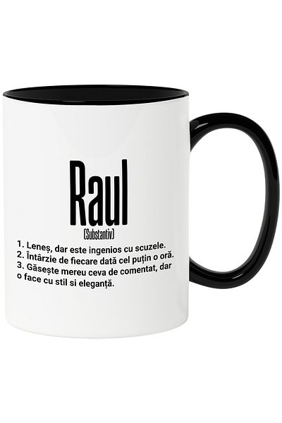 StoryGift Romania Mug With The Name Raul, Funny, Lazy, Funny, Personalized, Gift, 330ml, C, With, STG