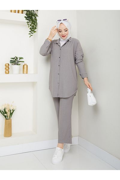 VOLT CLOTHİNG Women's Hijab Suit with Trousers