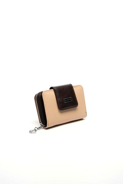 Silver Polo Silver & Polo Dark Beige - Brown Sp935 Women's Wallet & Card Holder