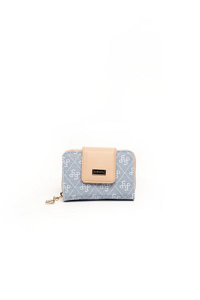 Silver Polo Silver & Polo Blue - Skin Sp935 Women's Wallet & Card Holder