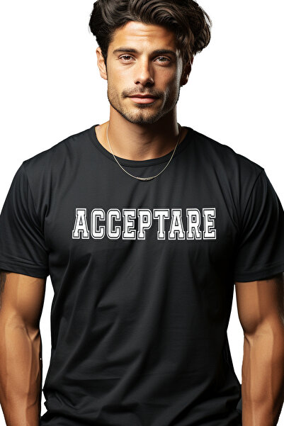 StoryGift Romania Tricou Barbati Acceptare, Mesaj Motivational, Text Inspirat...