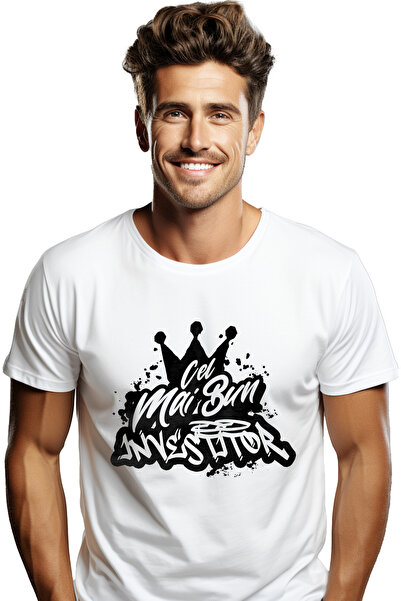 StoryGift Romania Tricou bărbătesc pentru cel mai bun investitor, apreciere, ...