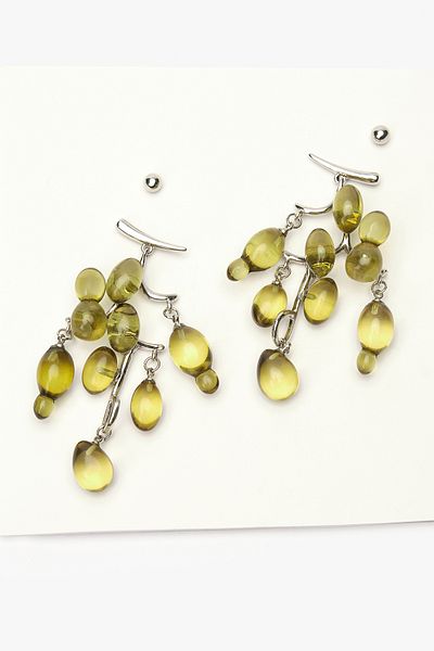 Penti Σετ σκουλαρίκια Wine Silver Color