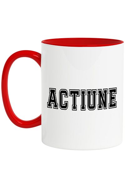 StoryGift Romania Action Mug, Motivational Message, Inspirational Text, Self Care, 330ml, Ceramic, With,STG