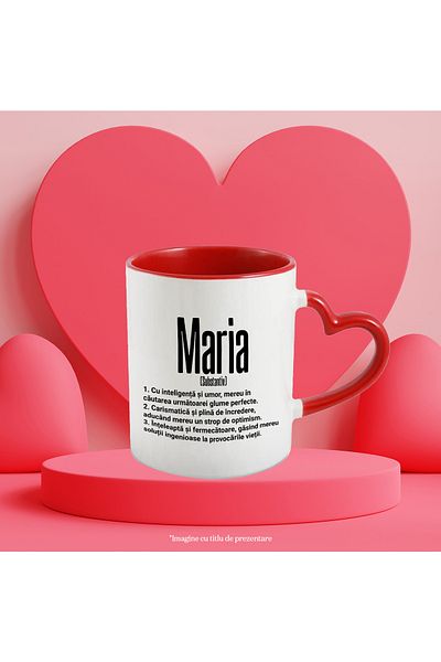 StoryGift Romania Mug With the Name Maria, and Motivational Message, Funny, Charismatic, Wise, , With ,STG