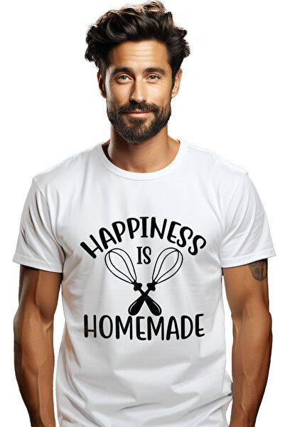 StoryGift Romania Tricou Barbati cu mesajul "Happiness is homemade" - fericir...