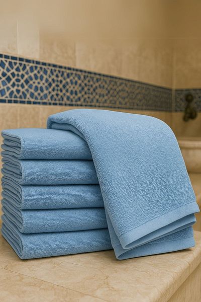 S&R 6 Τεμάχια 70x140 cm Μπάνιο Τουρκικό Μπάνιο Πετσέτα Σπα Μπλε