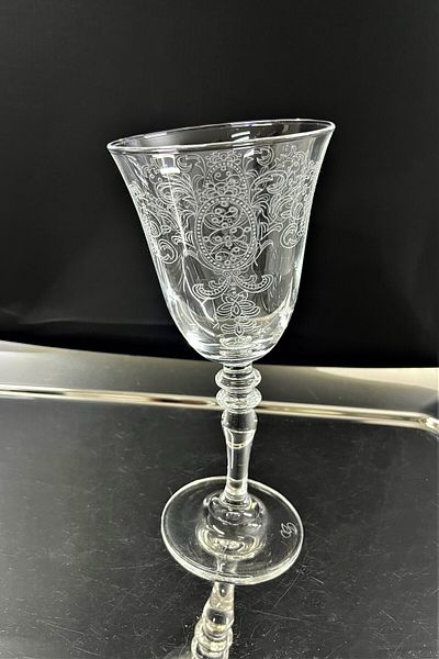 Paşabahçe Pashabahce 440141 Crown Matte Patterned Trapezoid Goblet 270 Cc 1 Ad