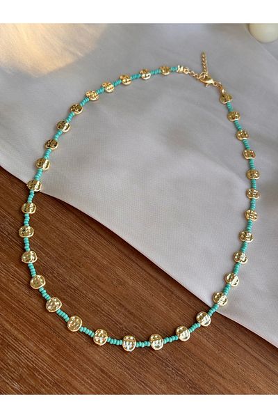 Miliva Beaded Sequin Necklace |   Summer Necklace |   Colorful Bead Necklace