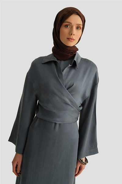 Armine Lyocell Shirt Dress Suit 25Yd4253 Indigo