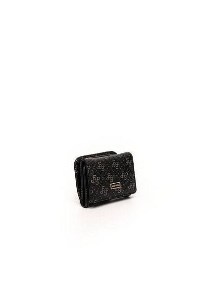 Silver Polo Silver & Polo Black - Platinum Sp1172 Women's Wallet & Card Holder