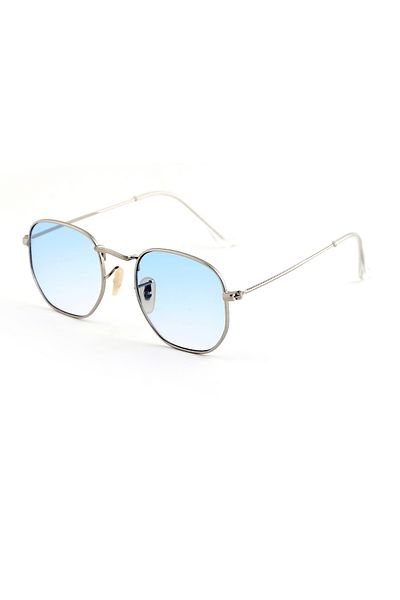 ModaLand Chester Pentagonal Men's & Women's Uv 400 Glass Ce Certified Sunglasses