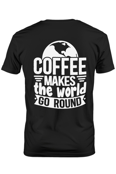 StoryGift Romania Men's T-shirt With A Message That Says A Coffee Made The Wo...