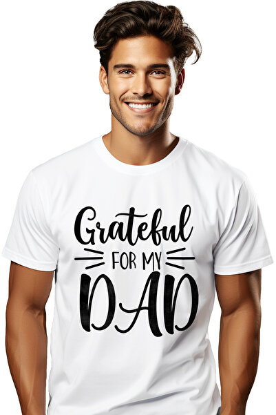 StoryGift Romania Men's T-shirt For A Child Grateful For The Father He Has With Print On Fatstg