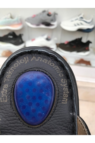 Brs Heel Spur Genuine Leather Slippers