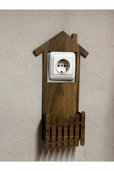 Tesbih Wooden Decorative Wall Decoration Socket Phone Charging Holder Holder