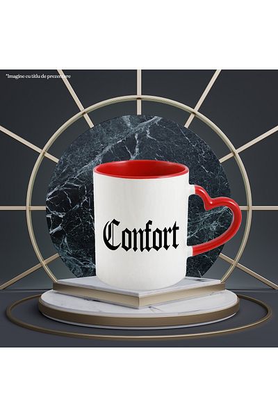 StoryGift Romania Comfort Mug, Motivational Message, Word, Inspirational Text, Self Care, 330ml, , With ,STG