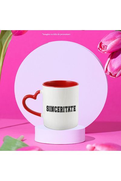 StoryGift Romania Sincerity Mug, Motivational Message, Inspirational Text, Self Care, 330ml, Wax, With ,STG