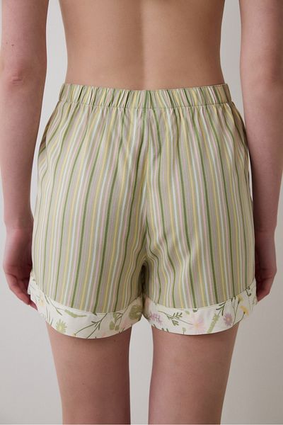 Penti Mehrfarbiger, irisfarben gestreifter Pyjamahose