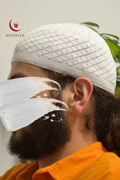 Bilenler Men's Thin Orlon Skullcap – Machine Work Hand Knitted, Standard Size