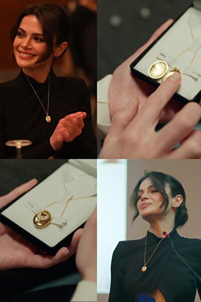 AURRARİ Anka Kuşu Zirkon Taşlı Alya Çelik Kolye Uzak Şehir İçi Açılabilir