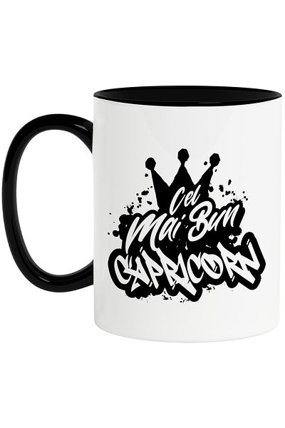 StoryGift Romania Mug For The Best Capricorn, Appreciation, Gift, Reward, Thank You, 330ml,, With ,STG
