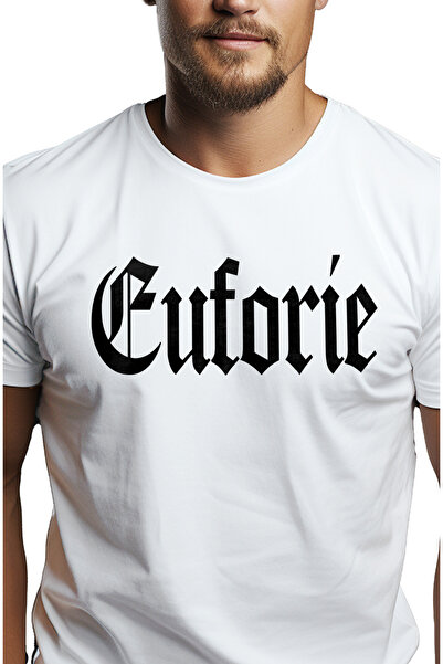 StoryGift Romania Tricou bărbătesc Euphoria, mesaj motivațional, cuvânt, text...