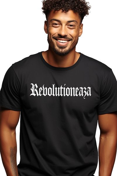 StoryGift Romania Men's T-Shirt Revolutionize, Motivational Message, Word, Inspirational Text, Self Care c STG