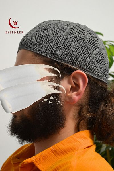 Bilenler Men's Knitted Skullcap |   Breathable Standard Size Skullcap Ideal for Hajj and Umrah (5 Pieces)