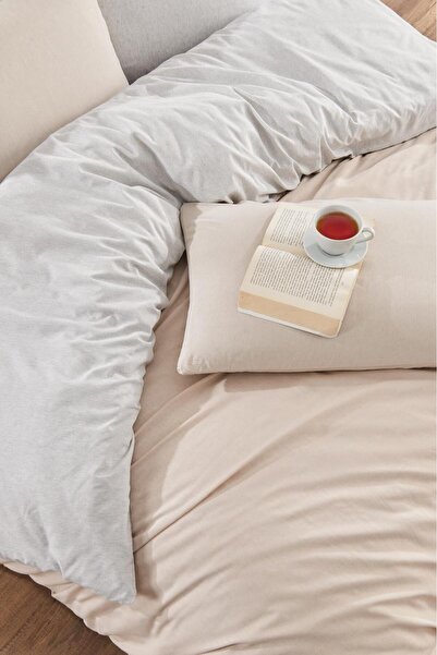 Constanza Exclusive Бавовняний двосторонній комплект постільної білизни з гумкою для двоспального ліжка