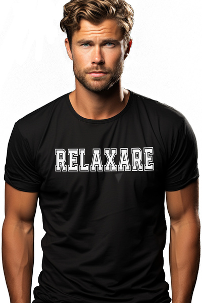 StoryGift Romania Tricou bărbătesc Relaxare, mesaj motivațional, text inspira...