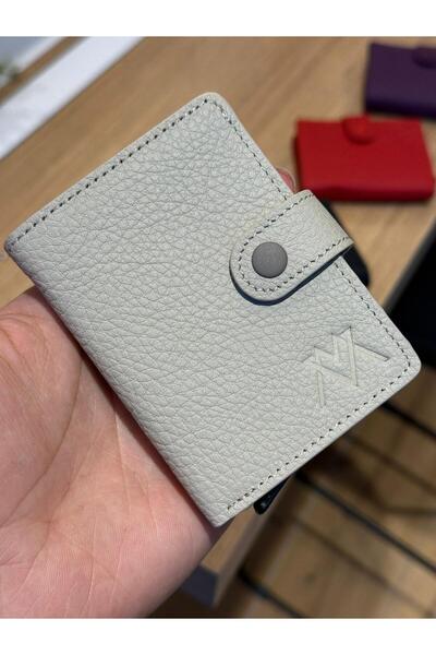 VELSE Portofel mecanic din piele naturală cu compartimente pentru carduri VS....