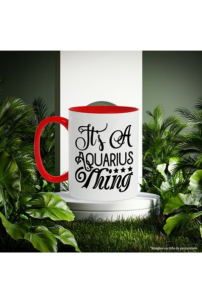 StoryGift Romania Aquarius zodiac sign mug with the message "It's an Aquarius thing", illustration, zodiac sign, ace, Cu, STG